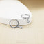 CZ Drop Dangle Hoop Earring, Huggies, White Stone, Unisex, Gold, Silver SHEMISLI SH069