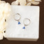Clover Sapphire CZ Hoop, Unisex, Gold, Silver SHEMISLI SH357