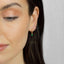 Drop Gemstone Hoop, Huggies Earring, Minimalist Style, A-SH067 SH338 SH339 SH340 SH341