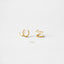 Double Hoop Earring - Only 1 Piercing needed, Unisex, Gold, Silver SHEMISLI - SH121 NOBKG LR