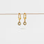 Tiny Sun Drop Hoop Earrings, Huggies, Unisex, Gold, Silver SHEMISLI SH644