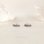 Simple Sapphire CZ Hoop Earring, Huggies, Unisex, Gold, Silver SHEMISLI SH376, SH377, SH378, SH379, SH380