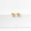Tiny Sun Drop Hoop Earrings, Huggies, Unisex, Gold, Silver SHEMISLI SH644