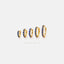 Simple Sapphire CZ Hoop Earring, Huggies, Unisex, Gold, Silver SHEMISLI SH376, SH377, SH378, SH379, SH380