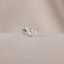 Tiny 3 Leaf White Stone Threadless Flat Back Tragus Stud, 20,18,16ga, 5-10mm, Unisex, Surgical Steel, SHEMISLI SS549