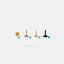 Tiny Turquoise Threadless Flat Back Tragus Stud, December Birthstone, 20,18,16ga, 5-10mm, Unisex, Surgical Steel SS513