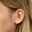 Tiny Emerald Threadless Flat Back Tragus Stud, May Birthstone, 20,18,16ga, 5-10mm, Unisex, Surgical Steel, SHEMISLI SS509
