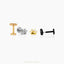 Tiny Paw Threadless Flat Back Tragus Stud, 20,18,16ga, 5-10mm Unisex, Surgical Steel SHEMISLI SS887