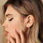 Tiny White Stone Triangle Threadless Flat Back Tragus Stud, 20,18,16ga, 5-10mm, Unisex, Surgical Steel, SHEMISLI SS554