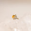 Tiny 3-Petal White Flower Threadless Flat Back Nose Stud, 20,18,16ga, 5-10mm, Unisex, Surgical Steel, SHEMISLI SS544