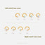 Opal Nose Stud, L Bend, Left Screw or Right Corkcrew, 20 or 18ga, Unisex, G23 Titanium SHEMISLI SS421.., SS397.., SS778..