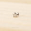 Tiny Star Threadless Flat Back Nose Stud, 20,18,16ga, 5-10mm, Unisex, Surgical Steel, SHEMISLI SS567
