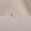 Tiny 3 Leaf White Stone Threadless Flat Back Nose Stud, 20,18,16ga, 5-10mm, Unisex, Surgical Steel, SHEMISLI SS549