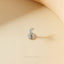 Super Tiny Cute Moon Threadless Flat Back Nose Stud, 20,18,16ga, 5-10mm Unisex, Surgical Steel SHEMISLI SS904