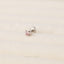 Tiny Pink Tourmaline Threadless Flat Back Nose Stud, 20,18,16ga, 5-10mm, Unisex, Surgical Steel, SHEMISLI SS623