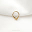 2 Layered Teardrop Septum Ring, Nose Ring, Hinged Clicker Hoop, 16ga 8mm or 10mm, Unisex, Surgical Steel, SHEMISLI SH700 SH701