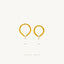 Teardrop Stone Nose Ring, Septum Hoop, Minimalist Style, A-SH214 SH215