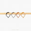 Teardrop Paved CZ Septum Ring, Hinged Clicker Hoop, 16ga 8mm or 10mm, Unisex, G23 Titanium, SHEMISLI SH226, SH227