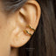 Double Lined Conch Ear Cuff, Earring No Piercing is Needed, Unisex, Gold, Silver SHEMISLI SF020