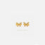 Butterfly CZ Helix Hoop, Unisex, Gold, Silver SHEMISLI SH342 LR