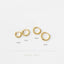 Beaded Hoop Earring, Huggies, Unisex, Gold, Silver SHEMISLI - SH596, SH597, SH598, SH599