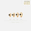 Tiny Black CZ Stone Helix Hoop Earring, Unisex, Gold, Silver SHEMISLI SH656, SH657, SH658, SH659