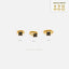 4 Petal Clover Black CZ Helix Hoop, Unisex, Gold, Silver SHEMISLI - SH583, SH584, SH585