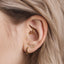 Double Lined Daith Hoop Ring, Hoop Earring, 16ga, 8 or 10mm, Unisex, G23 Titanium SHEMISLI SH406, SH407