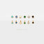 Gemstones Ear Jacket, Stud Earring, Minimalist Style, A-SJ001 SJ002 SJ003 SJ023 SJ022 SJ024