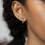 Tiny CZ Front and Back Ear Jacket, White Emerald Turquoise Sapphire Black Opal, Unisex, Gold, Silver SJ001 SJ002 SJ003 SJ023 SJ022 SJ024