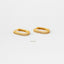Everyday Oval Hoop Huggies Earrings Stack Set, Unisex, Gold, Silver SHEMISLI SH140, SH209