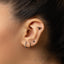 Black Ram Skull Stud, Threadless Flat Back Earring, Minimalist Style, A-SS1029