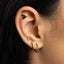 Tiny Twinkle Stars Threadless Flat Back Earring, 20,18,16ga, 5-10mm Unisex, Surgical Steel SHEMISLI SS1138