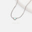 Opal Stone Necklace, Minimalist Style, A-SN007