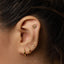 Daisy Flower Stud, Threadless Flat Back Earring, Minimalist Style, C-SS1050