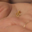 Daisy Flower Stud, Threadless Flat Back Earring, Minimalist Style, C-SS1050