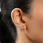 Daisy Flower Stud, Threadless Flat Back Earring, Minimalist Style, C-SS1050