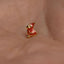Cardinal Bird Stud, Threadless Flat Back Earring, Minimalist Style, A-SS1268