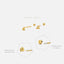 Open Triangle Stud, Butterfly End or Screw Ball End Earring, Minimalist Style, A-SS251 SS484