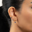 Sapphire Baguette Stud, Butterfly End or Screw Ball End Earring, Minimalist Style, A-SS339 SS457