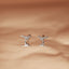Raptor Dinosaur Stud, Butterfly End or Screw Ball End Earring, Minimalist Style, A-SS713 SS714