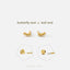 CZ Climber Stud, Butterfly End or Screw Ball End Earring, Minimalist Style, A-SS078 SS769
