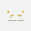 Parasaurolophus Dinosaur Stud, Butterfly End or Screw Ball End Earring, Minimalist Style, A-SS715 SS716