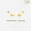 Infinity Sign Stud, Butterfly End or Screw Ball End Earring, Minimalist Style, A-SS805 SS806