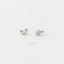 Moon and Star Stud, Butterfly End or Screw Ball End Earring, Minimalist Style, A-SS077 SS857