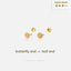Volleyball Stud, Butterfly End or Screw Ball End Earring, Minimalist Style, A-SS871 SS872