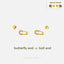 Safety Pin Stud, Butterfly End or Screw Ball End Earring, Minimalist Style, A-SS803 SS804