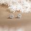 North Star Stone Stud, Butterfly End or Screw Ball End Earring, Minimalist Style, A-SS651 SS652