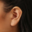 Moon Stud, Butterfly End or Screw Ball End Earring, Minimalist Style, A-SS134 SS859