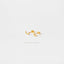 Moon Stud, Butterfly End or Screw Ball End Earring, Minimalist Style, A-SS134 SS859